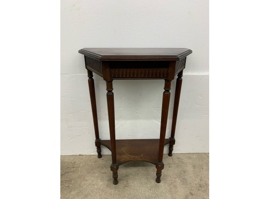 Mahogany Occasional Table - Reeded Legs