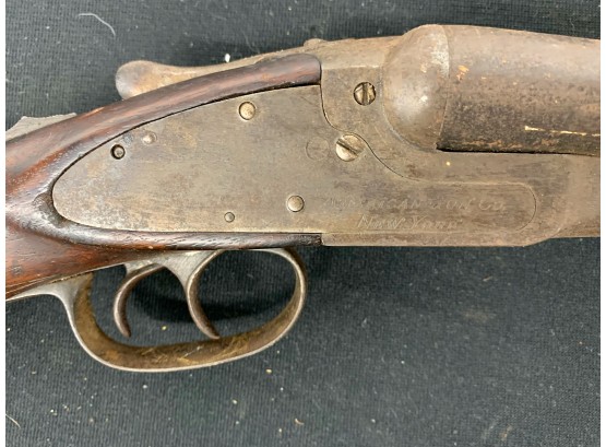 Double Barrel Shot Gun Marked Knickerbocker . American Gun Co. New York