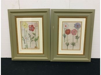 2 Floral Prints 20x26