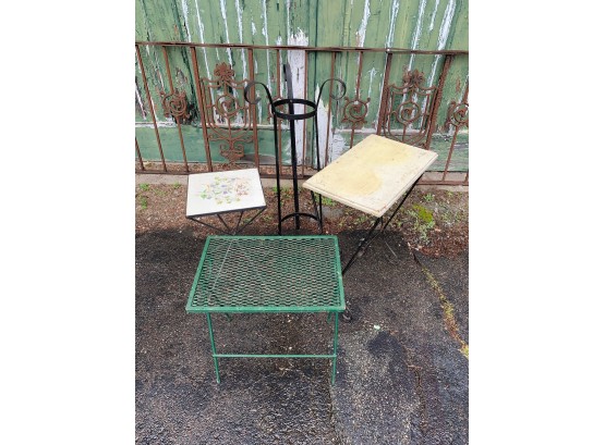 4 Outdoor Tables/plant Stands