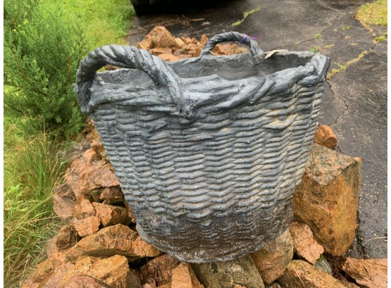 Large Composite Basket Planter.
