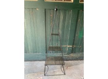 Metal Pyramid 3 Shelf Stand -62 Inches Tall