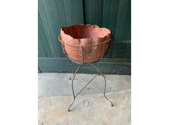 Iron Plant Stand With 18 Inch Pot