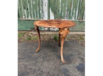 Cast Iron Side Table 19 Inch High