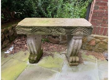 Large Cement Garden Table - 18x44x32