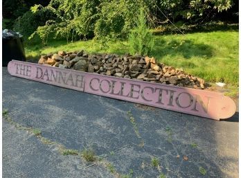 Wooden Two Part Shop Sign - THE DANNAH COLLECTION -   90 Inches Each  -14 Inches Wide