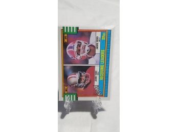Jerry Rice, Andre Reed 1990 Topps Receiving Leaders