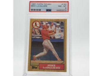 Mike LaValliere PSA 8 1987 Topps Tiffany