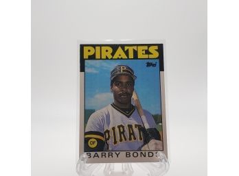 Barry Bonds 1986 Topps Rookie