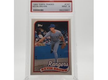 Kevin Brown PSA 9 1989 Topps Traded