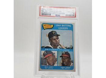 Clemente/Carty/Aaron PSA 4 1965 Topps NL Batting Leaders