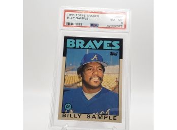 Billy Sample PSA 8 1986 Topps Traded