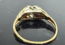 14k .45 Carat Diamond Art Deco Ring Size 5.25