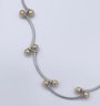 14k White And Yellow Gold Curve Bracelet 4.35 Grana