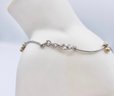 14k White And Yellow Gold Curve Bracelet 4.35 Grana