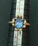 Vintage 10k Yellow Gold Spinel Ring Size 7