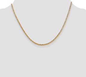 14k 2mm Solid Gold Byzantine Necklace 11.25 Grams