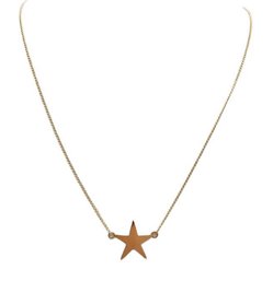 14k Star Necklace 15 Inches .95 Grams