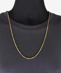 14k 3mm 20 Inch Rope Chain Necklace 7 Grams