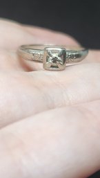 Antique 14k Diamond Ring Size 6.5 1.75 Grams