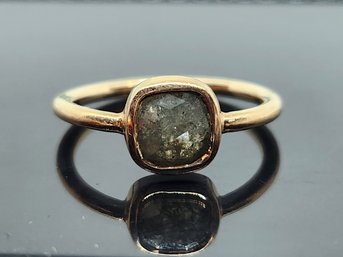 14k Rose Gold Gray .60 Carat Diamond Ring Size 7.5