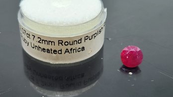 2.07 Carat Unheated Untreated African Ruby