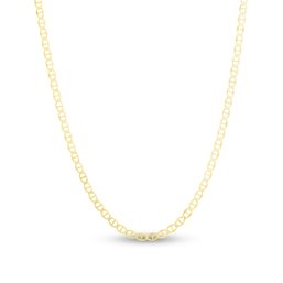 14k Mariner Link Chain Necklace 23 Inches 3mm Wide