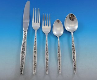 Renaissance Scroll By Reed And Barton Sterling 8 Service Cutlery Set