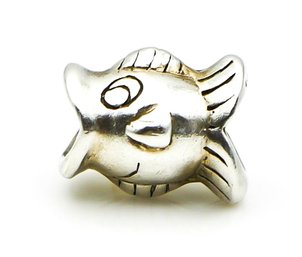 Authentic CHAMILIA Fish Sterling Silver Charm Bead Retired