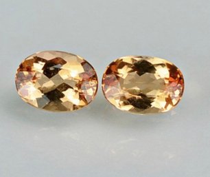 Imperial Topaz Pair 1.20 Carat Approx