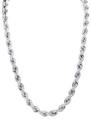 Michael Anthony 14k White Gold 2mm Twisted Rope Chain 15 Inches