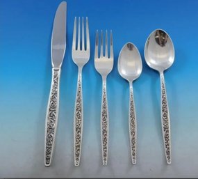 Sterling Silver Antique Renaissance Scroll By Reed And Barton Sterling Cutlery Set