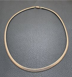 14k 18 Inch Graduated Mesh Necklace 8.85 Grams