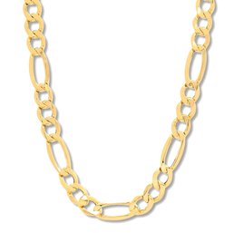14k 22 Inch Figaro Chain Necklace 8.85 Grams