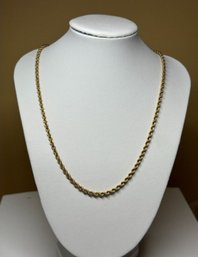14k 13.5 Grams Rope Necklace Chain