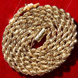 14k Michael Anthony 20 Inch Twisted Rope Necklace