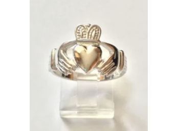 Estate Vintage 14k Michael Anthony Claddagh Ring Size 7.25 3.96 Grams