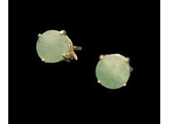 14k Emerald Stud Earrings