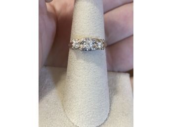 14k Vintage .50 Carat Diamond Ring Size 6.25 2.55 Grams