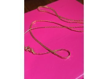 14k Vintage 20 Inch Fancy Link Necklace 3.25 Grams
