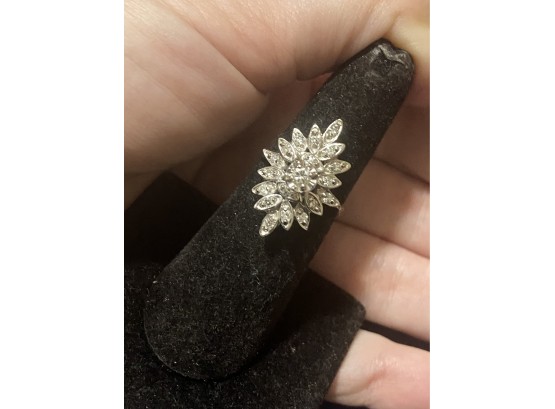 14k Brilliant Earth Alucia White Gold Diamond Ring Size 6.25