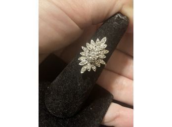 14k Brilliant Earth Alucia White Gold Diamond Ring Size 6.25