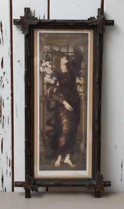 Portrait Of Ellen Terry - Ornate Wooden Frame - Vintage
