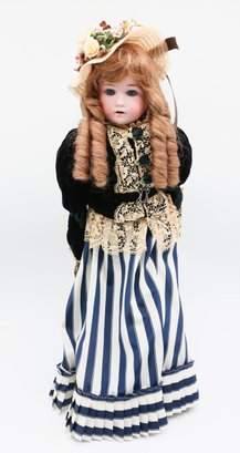 20' Antique German Bisque Doll, Markings: Germany 2/0 Tissy - Beautiful Clothing - Please See All Photos