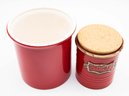 Sugar Jar & Kitchen Ceramic Canisters For Kitchen Serving Spoons