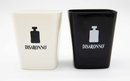 2-Disaronno Black & White Logo Square Drinking Glasses