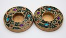 Pier 1 Imports Multi Beaded Tealight Candle Holders - Set Of 2