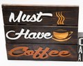 Wooden Decorative Signs, Wall Decor, Home Decor, Must Have Coffee & Coffee And Friends A Perfect Blend