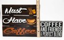 Wooden Decorative Signs, Wall Decor, Home Decor, Must Have Coffee & Coffee And Friends A Perfect Blend
