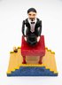 Mechanical Bank, Magician Bank With Top Hat, Trick Table And Stage -  Heavy - Metal